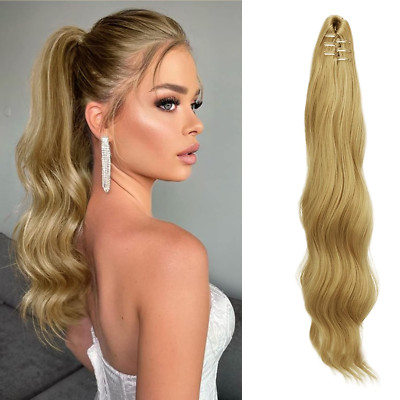 50 cm lange Pferdeschwanz-Extensions mit Klammer für voluminöse Zöpfe