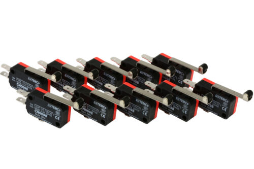 10 pc TEMCo Micro Limit Switch Long Roller Lever Arm SPDT Snap Action home LOT - Picture 1 of 12