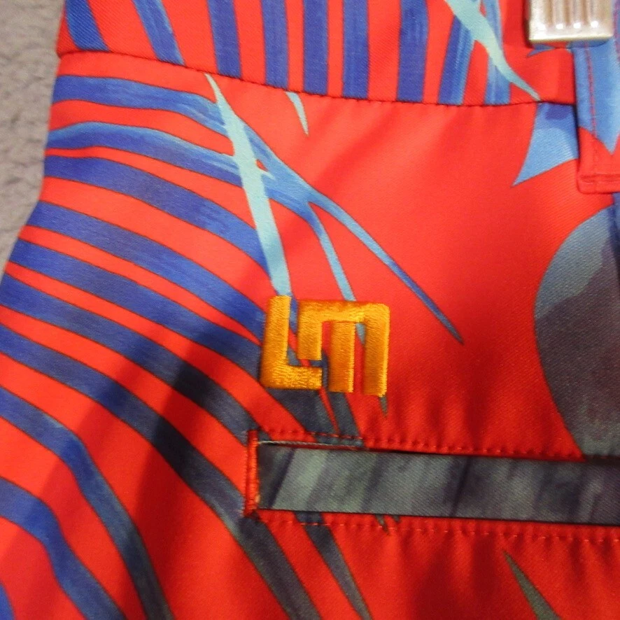 Loudmouth Shorts 36 Mens Golf Wood Worth Tropical Print EUC Rare Measures 36x11 - Image 4 of 4