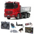 Tamiya MB Arocs 3348 1:14 Muldenkipper Truck 6x4 Bausatz rot/silber #56361SET2