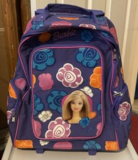 Vintage Barbie 17 Backpack w/Wheels And Handl...