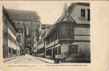 Old postcard postcard Rothenburg - view after the Church of St. James GERMANY (1075021)