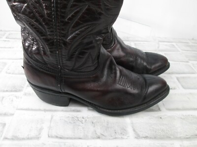 Vintage Durango Cowboy Ranch Boots Mens Sz 9.5 Goodyear Welt Pull 