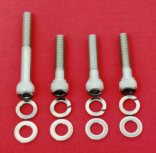 SBC CHEVY SHORT WATER PUMP BOLTS KIT STAINLESS STEEL 283 305 327 350 400 ALLEN - Picture 1 of 2