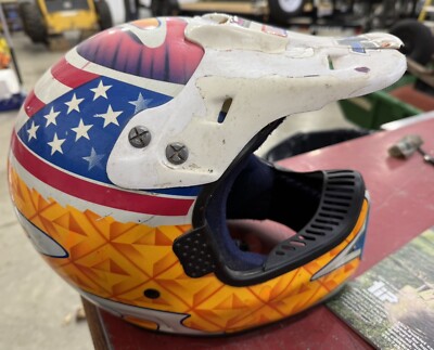 BELL MOTO6 マイクキドラウスキー レプリカ 80s〜90s AMA Mike Kiedrowski Bell Moto 6 Kawasaki Motocross Helmet VINTAGE 90's