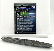 Axis Allies: War at Sea - HMS Illustrious with Card WIZARDS OF THE COAST