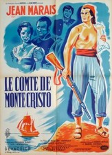 COMTE DE MONTE CRISTO - JEAN MARAIS / PRISON - ORIGINAL FRENCH MOVIE POSTER