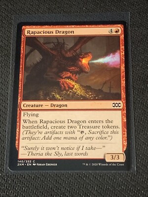 Magic the Gathering Double Masters Rapacious Dragon