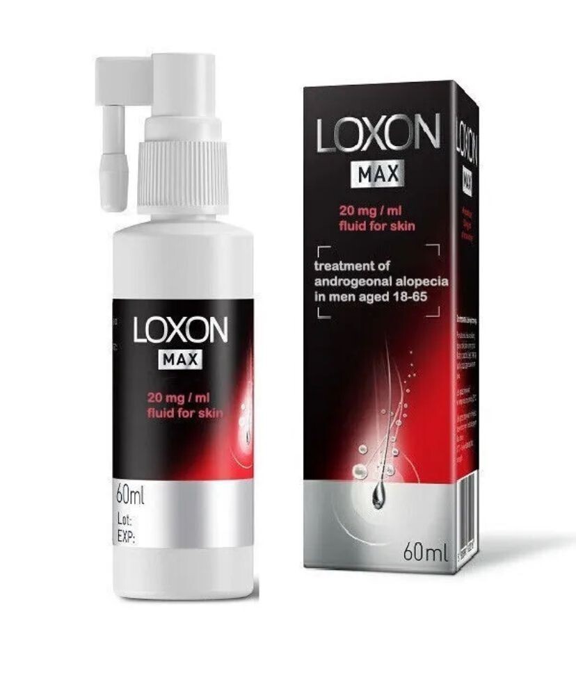 Loxon Max 5% Hair Loss Treatment Solution Spray Serum ,60ml