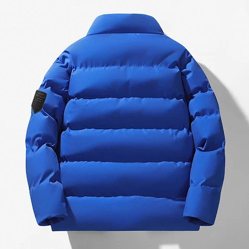 Herren Stehkragen Winter Baumwolle Daunen Puffer Jacke Mantel Reißverschluss Taschen Warm - Bild 20 von 40