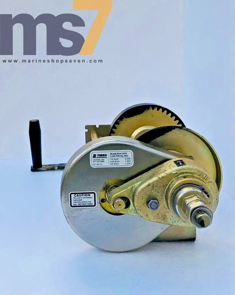 THERN M4412PB SPUR GEAR MANUAL HAND WINCH 2000 LBS #3