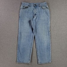 Vintage Lee Riders 36x30 Blue Jeans Men's Quality Heavy Denim Retro 90s Stone