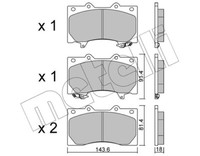 Metelli BremsbeläGe BremsklöTze Vorderseite FüR Nissan Patrol VI Y62 5.6
