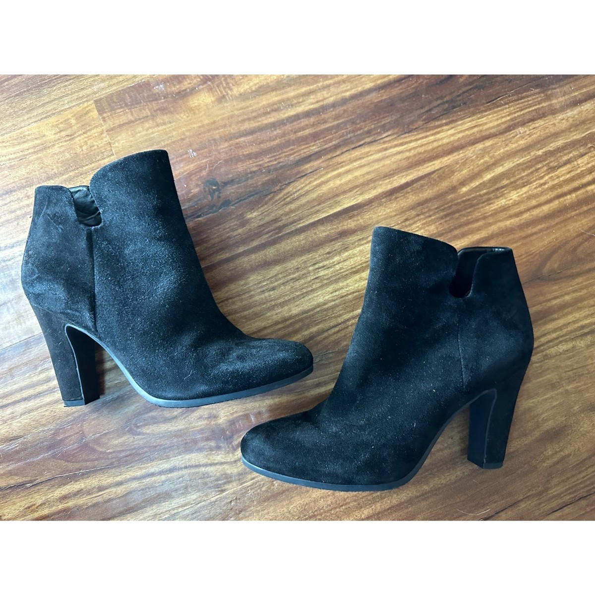 Sam Edelman Shelby Black Suede Ankle Booties Size
