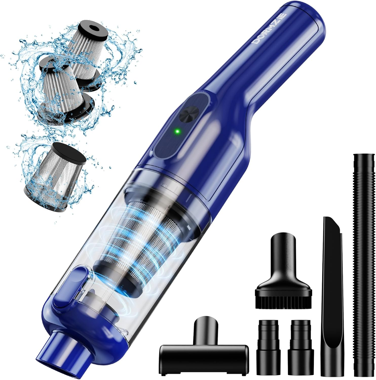 Handheld Vacuum Cordless, Car Vacuum with 16000Pa Powerful Suction, Lightweight