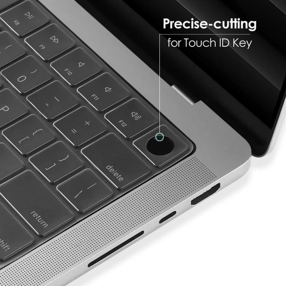 Capa protetora teclado para MacBook Pro 2024-2021 14 polegadas 16 polegadas M4 M3 M2 M1 Pro/Ma - Imagem 3 de 4