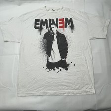 Eminem Shirt 2011 White Graphic Concert Tee Size XL