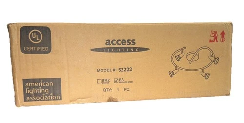 Access Lighting Mirage 4-Light Brushed Steel Cluster Spotlight - Picture 3 of 3