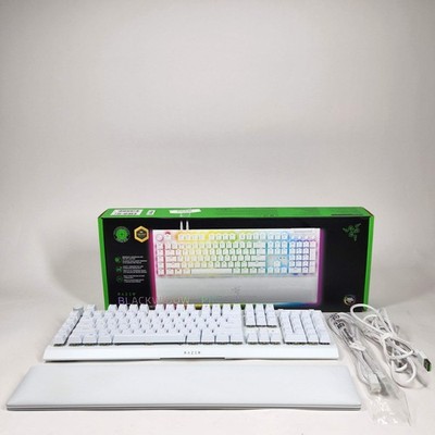 Razer Blackwidow V4 PRO Wired Gaming Keyboard RZ03-0468 White