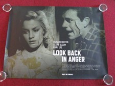 LOOK BACK IN ANGER UK QUAD ROLLED POSTER RICHARD BURTON CLAIRE BLOOM R2018