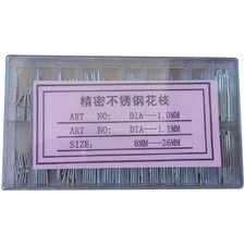 Stainless Steel Watch Band Bracelet Spring Bar Link Pin Box 1.0/1.1mm 8-26mm B