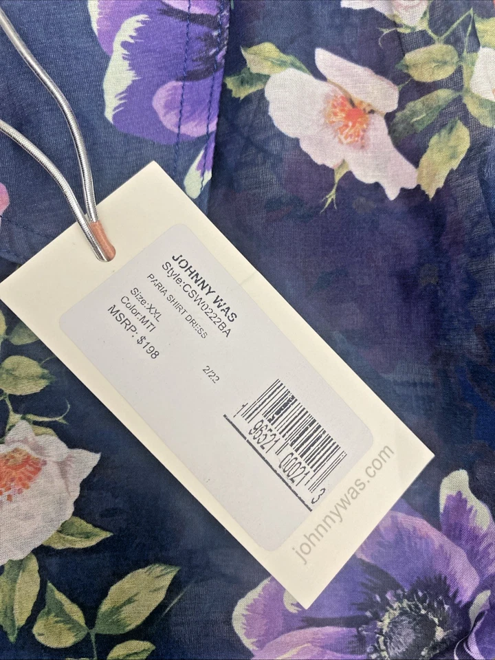 Johnny Was Paria Shirt Dress XXL - Image 3 of 4