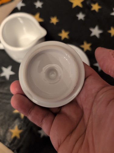 Set panna e zucchero in ceramica bianca goffrata cuore con coperchio spedizione gratuita - MS - Foto 4 di 8
