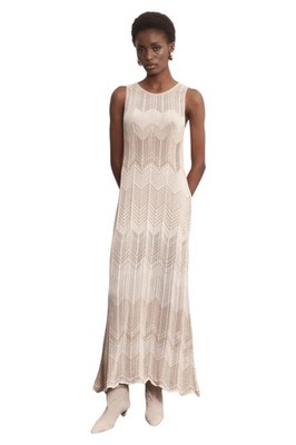 Akep Women's Cream Long dress Size XS