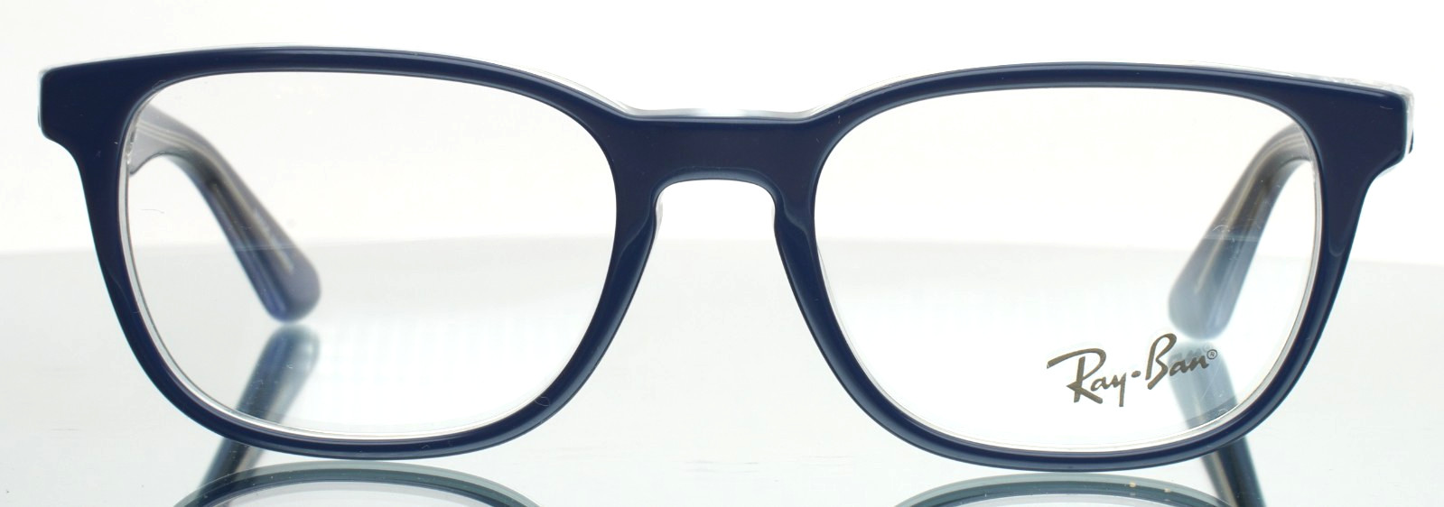 RAY BAN RB1592 3853 Navy Unisex Kids Square Full Rim Eyeglasses 46-16-125 B:35