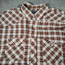 Vtg Wrangler Western Shirt Men XL Multicolor Pearl Snap Cotton Blend USA Made