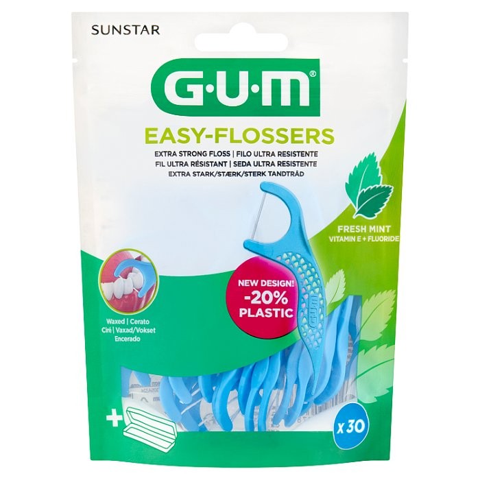 SUNSTAR GUM EASY-FLOSSERS DENTAL FLOSS 30 PCS.