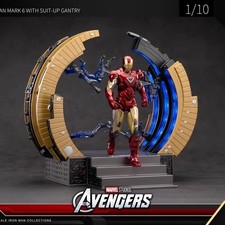 The Avengers Iron Man MK6 Circular Light Up Suit-Up Gantry 1/10 Display Model