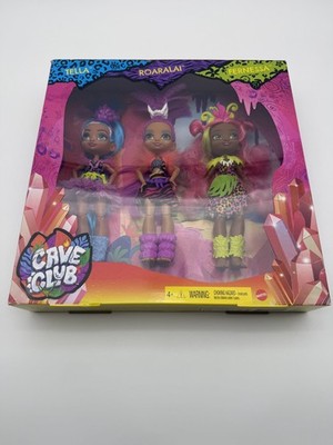 Mattel Cave Club Tella, Roaralai, and Fernessa First Friends Doll Set -...