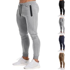 Solid color trousers casual stretch pants men