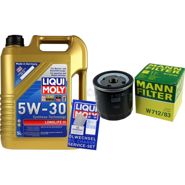Mann Inspektionspaket 5L Liqui Moly Longlife 5W-30 FüR Toyota Hilux Vpick-Up-image