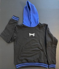 Revenge Premium Embroidered Hoodie Black/Blue BNIB