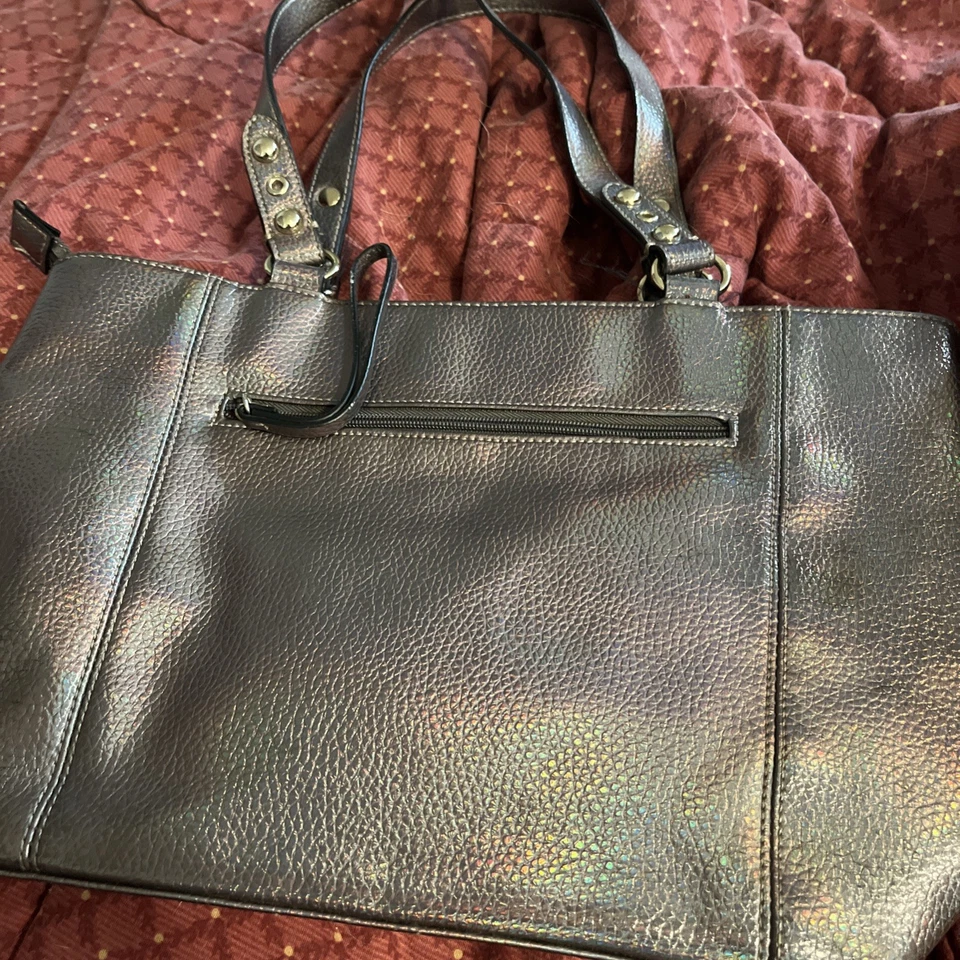 Bolso Hobo Holográfico Vintage Juicy Couture Gris Cartera de Hombro Foto 3 de 4