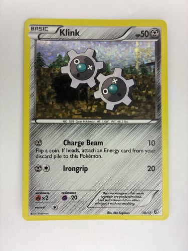 Klink 10/12 Holo McDonald's Promo 2011 Pokemon Card LP
