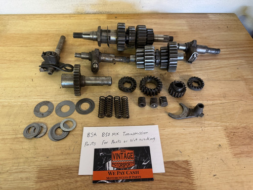 BSA B50 MX Transmission Parts Sold for Parts or Not Working