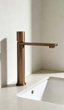 Rose gold Stainless steel Basin Mixer Tap Sink Faucet + Connections