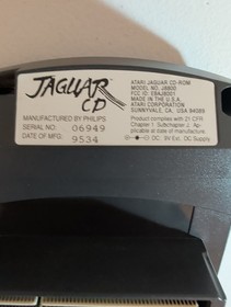 Atari Jaguar CD Multimedia Player Tested Works Memory Track Power Supply & Guide