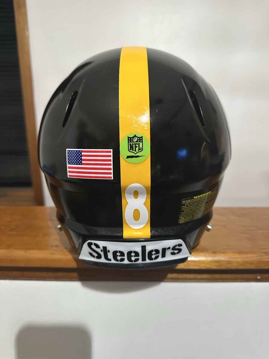 Custom PITTSBURGH STEELERS #8 Aaron Rodgers FULL SIZE M SCHUTT