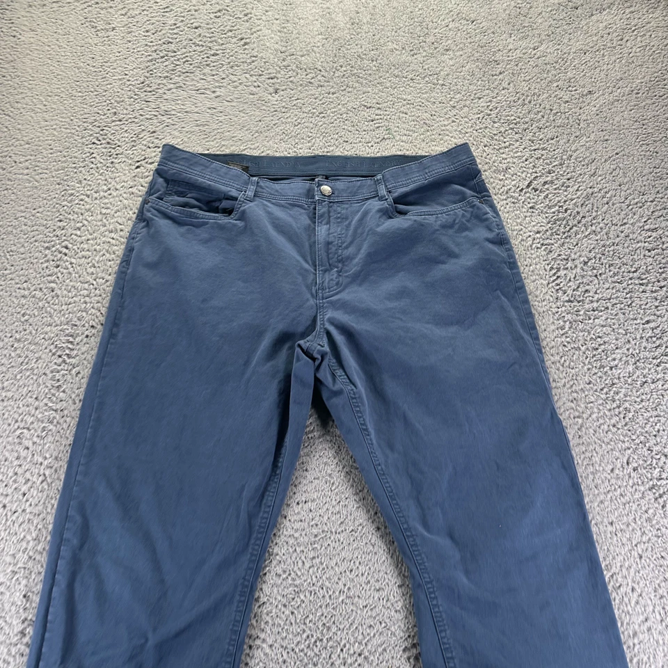 English Laundry Pant Men 38x30 Blue Cotton Chino Preppy Stretch Classic Business - Image 2 of 4