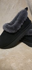 UGG NITA PLATFORM BLACK SUEDE ANKLE BOOTS WOMEN'S SIZE US 9