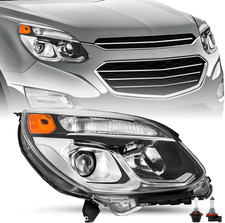 Fits for 2016 2017 Chevy Equinox Halogen Headlights Projector OE Style Factory H