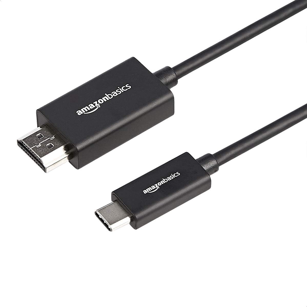 Amazon Basics Premium Aluminum USB-C to HDMI 6-Foot, Black