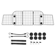 Uimoso Barriera Regolabile per Animali Domestici Divisorio Auto Nero 928-1524 mm