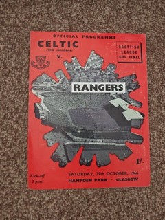 Scottish League Cup Final Rangers V Celtic 1966 Hampden Park Programme