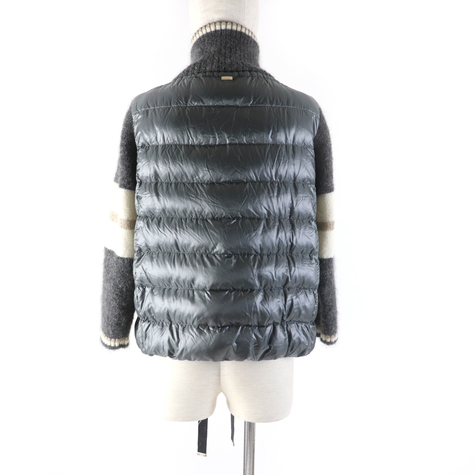 Great HERNO Resort Down jacket Knit switching Gra… - image 3