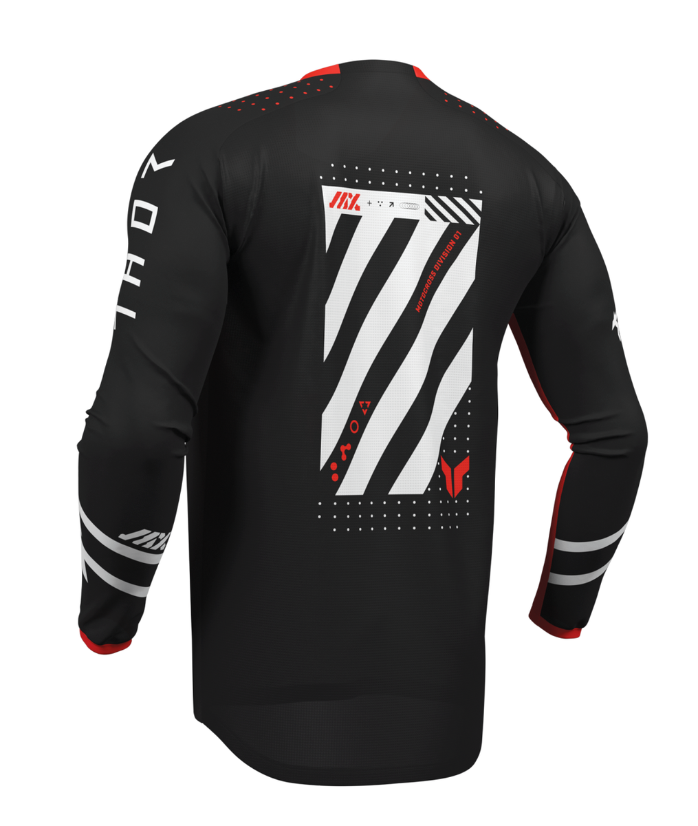 NEW THOR 29108414 Launchmode Futura Jersey - Black/Red - Large | eBay